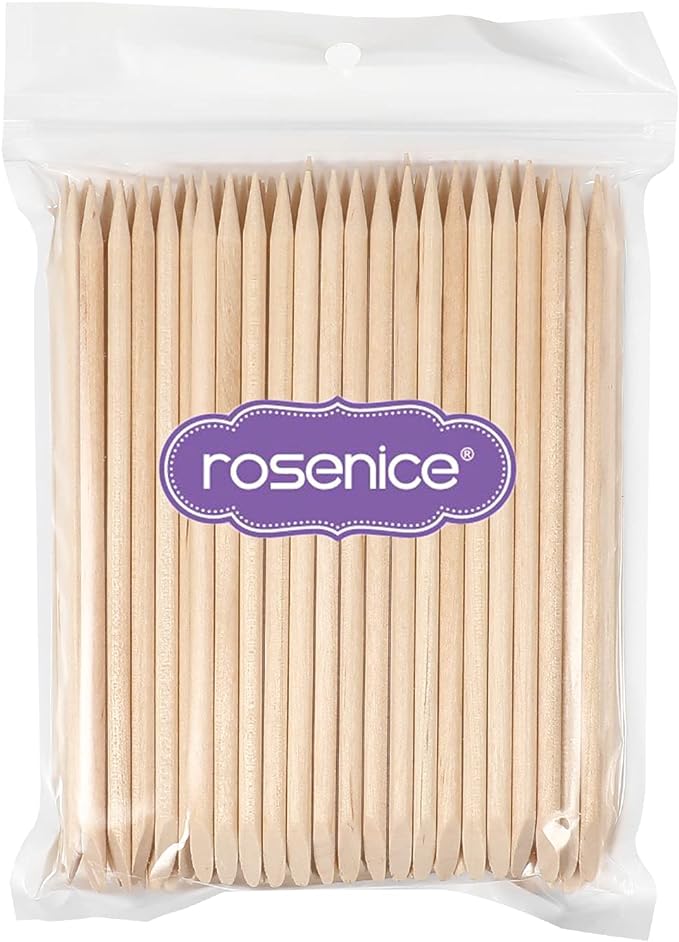 ROSENICE 100 PCS Multi-functional Orange Wood Sticks for Nail - BeesActive Australia