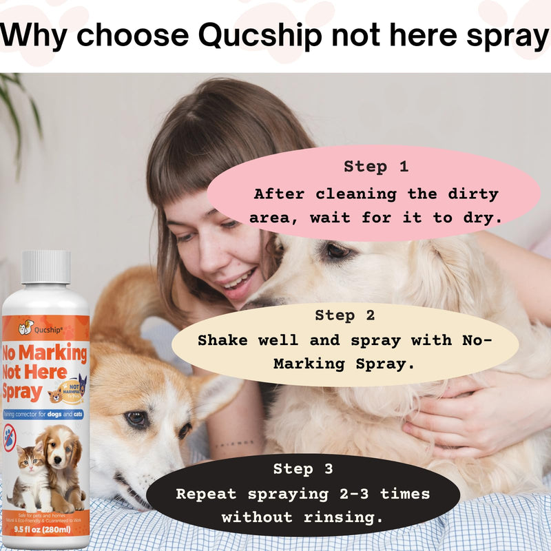 8oz No More Indoor Marking - Stop Indoor Dog Marking with This Quick and Simple Spray - Indoor Dog Pee Deterrent Powder – No Pee Spray for Dogs 8.0 Fl Oz