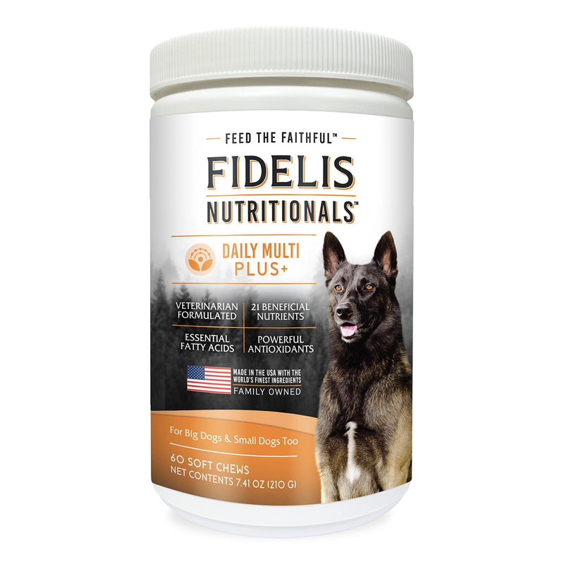 FIDELIS Dog Multivitamin Chewable (60 Vitamin Soft Chews) - Fidelis Collagen Chews Sticks for Dogs – Natural, Healthy Chew for All Dog Sizes - 4 Pack - BeesActive Australia