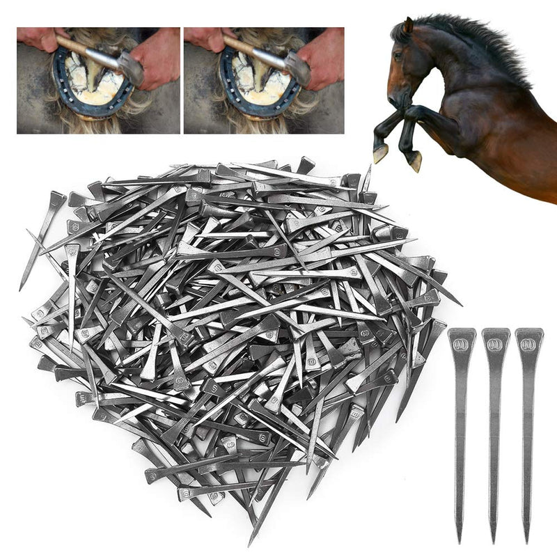 250PCS E6 High, Nail Steel Hoof Peg Securing horse shoe nails Quality Horseshoe Firmly Horse Tool Accessory - BeesActive Australia