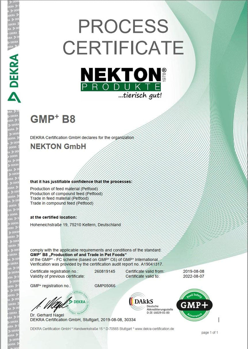 Nekton Calcium Plus - Calcium with Magnesium & Vitamins, White, 330g/11.64 oz 330g / 11.64oz