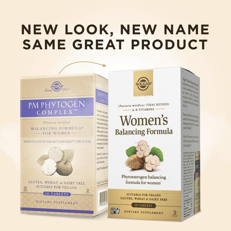 Solgar Women’s Balancing Formula - 60 Tablets, Pack of 2 - Vegan, Kosher Gluten & Dairy Free - 120 Total Servings
