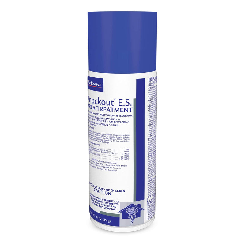 Virbac KNOCKOUT® E.S. Area Treatment Carpet Spray, Kills Fleas, Flea Eggs, Flea Larvae, and Prevents Infestations, 16 oz