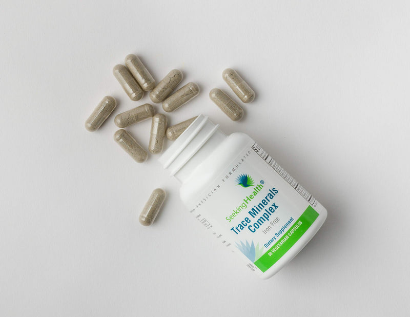 Seeking Health Trace Minerals Complex - includes 10 Essential Trace Minerals - Mineral Supplement Supports Immune & Nervous System - Iron-Free - 30 Capsules - BeesActive Australia