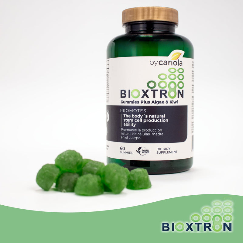 Bioxtron Natural Stem Cell Supplement Gummies - Spirulina, Vitamin B1, B2, B3, Magnesium - Supports Energy, Joint, Muscle, Immune Health - Stem Cell Regenerator - 60 Gummies (30 Servings) 60 Count (Pack of 1)