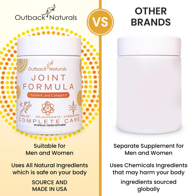 Enhanced Joint Relief Formula - Collagen, Turmeric, Vitamin C, Magnesium for Knee, Hip, Bone, Muscle, Tendon & Carpal Tunnel Mobility - Daily Vitamins for Joint Health, 60 Capsules