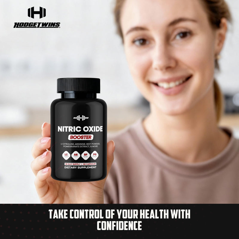DAMN GOOD Hodge Twins Nitric Oxide, L-Arginine & L-Citrulline, 90 Ct | Nitric oxide booster with L-arginine & L-citrulline for workout performance, muscle pump & stamina support