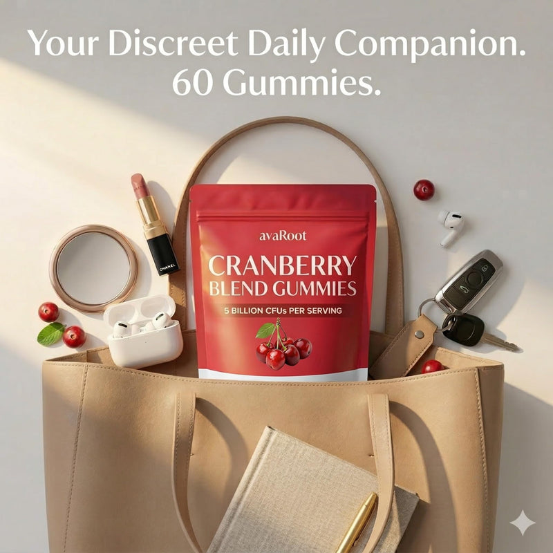 avaroot Cranberry Blend Gummies, Cranberry Probiotics for Women Vaginigal Health, Support Urinary Comfort, Healthy Smell, Yeast Balance and Flora, Immune Support, Feel Fresh & Confident, 60 Gummies