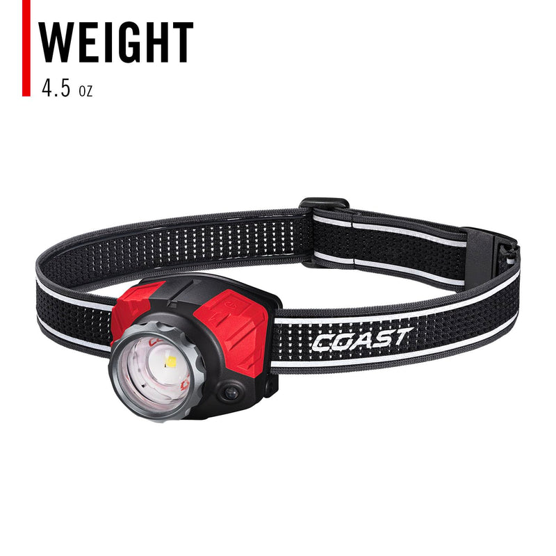 Coast® FL85R 1000 Lumen Tri-Color (White/Red/Green) Focusing Rechargeable LED Headlamp, Built-in Rechargeable Battery Built-In Battery - BeesActive Australia