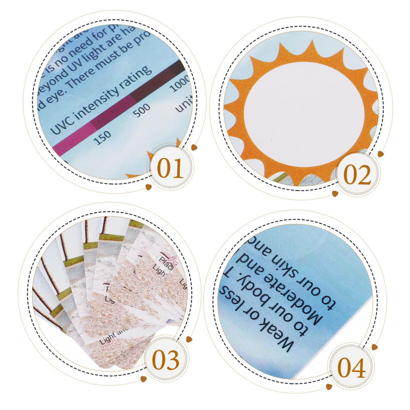 COLLBATH 10 pieces UV test cards for reptiles UV identification cards for checking UV intensity UVC test tools for terrariums Reusable and precise measurement - BeesActive Australia