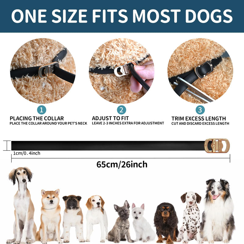 Flea Collar for Dogs, 4 Pack Dog Flea and Tick Collar 32 Months Flea and Tick Treatment Collar for Dog, Waterproof Adjustable Dog Flea and Tick Prevention for Small Medium Large Dog Puppy, Black Grey - BeesActive Australia