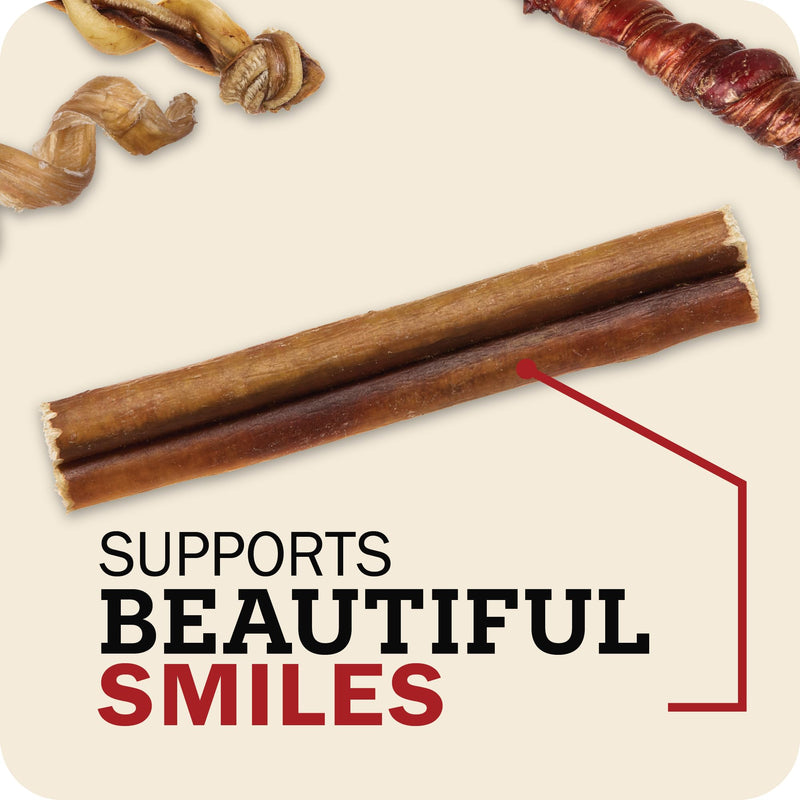 Redbarn Pet Products All Natural 5"-8" Braided Bully Sticks for Small & Large Dogs - Healthy Long Lasting Beef Chews Variety Party Pack - Single Ingredient Low Odor Rawhide Free - 8 oz Bag (Pack of 2) 8 Ounce (Pack of 2)