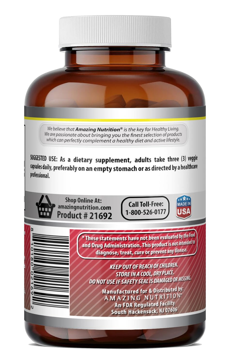Amazing Formulas Acetyl L-Carnitine | 1500 per Serving Supplement | Vegetarian Capsules | Non-GMO | Gluten-Free | Made in USA (1 Pack | 120 Count) 1500 mg | 1 Pack | 120 Count