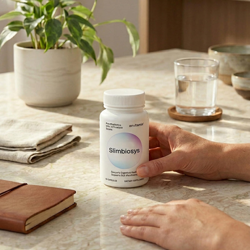 envitamin Slimbiosys Ultra Probiotic Capsule - Pre & Probiotics for Women & Men - Support Your Microbiome 60 Count (Pack of 1)