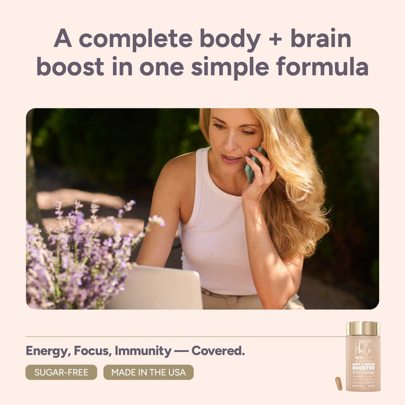 Halo Beauty Her Daily Multi | Women’s Multivitamin Supplement Refill Pack | Daily Energy, Mental Clarity, Brain & Wellness Support with B6, D3 & Zinc | Vegan Daily Capsules | 1-Month Supply
