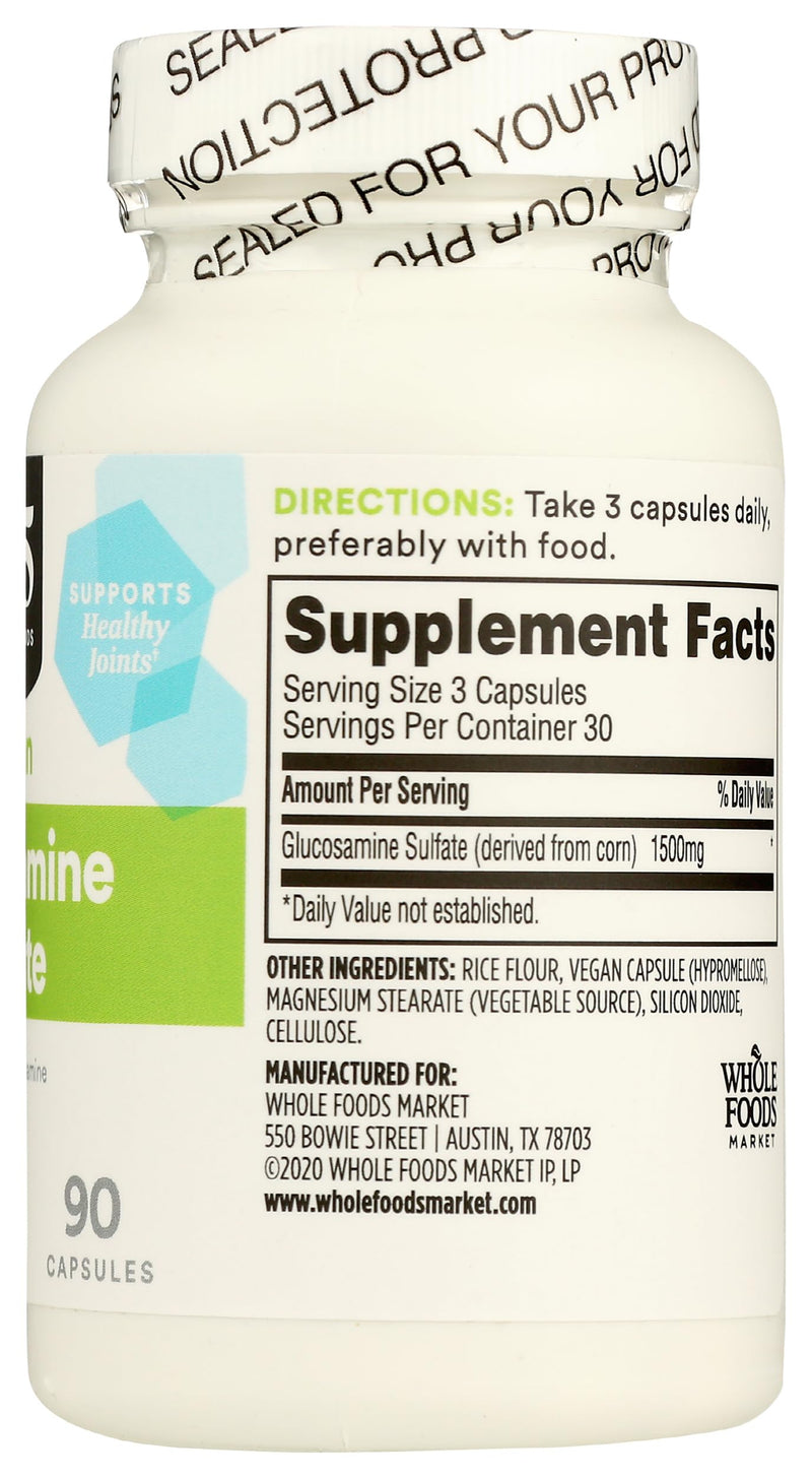 365 by Whole Foods Market, Glucosamine Sulfate Vegan, 90 CT 90 Count (Pack of 1) - BeesActive Australia