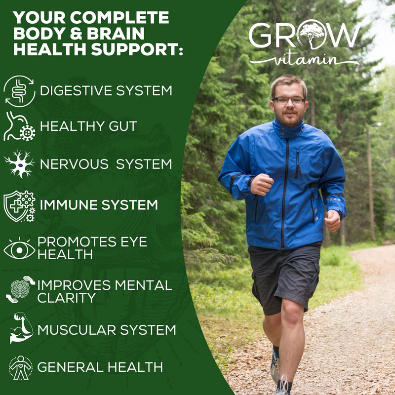 One Daily Multivitamin for Men - 90 Capsules | Vitamins & Minerals, Organic Whole Foods, Boost Energy & General Health, Non-GMO, 3 Month Supply