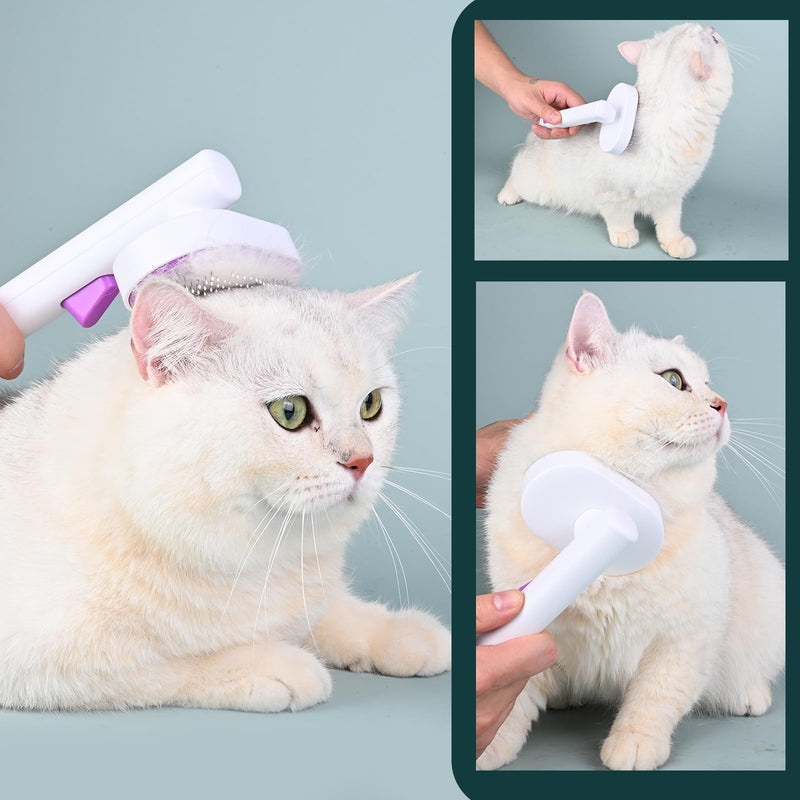 Katoggy Cat Brush, Cat Grooming Comb,Self Cleaning Cat Slicker Brushes for Shedding, One Click to Clean - BeesActive Australia