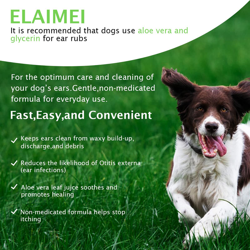 Dog Ear Cleaner Treatment, Cat Ears Cleaning Finger Pads Wipes-100 Disposable Wipes for Dogs, Biodegradable Pet Grooming Essentials for Ideal for Puppies and Pet Care Infection 100PC Ear Wipes - BeesActive Australia
