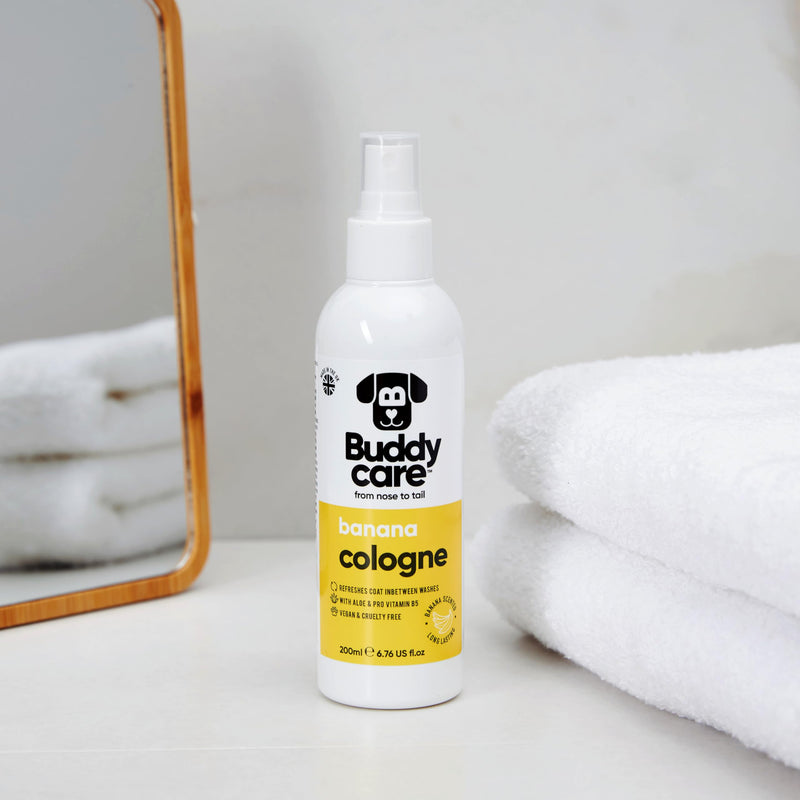 Dog Cologne - Banana - 200ml - Refreshing and Banana Scented Dog Cologne - Refreshes Between Dog Washes 6.76 Fl Oz (Pack of 1) - PawsPlanet Australia