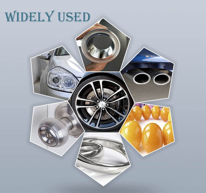 14 Pcs Polishing Wheel Kit for Drill - Buffing Pad Set With 2 Compounds and 5 Felt Wheels for Aluminum, Stainless Steel, Chrome, Metal, Glass, Car Detailing 14