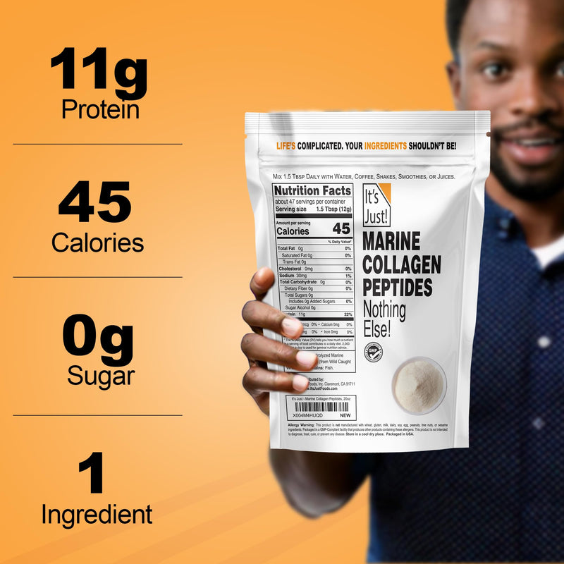 It's Just! - Marine Collagen Peptide Protein Powder, 20oz