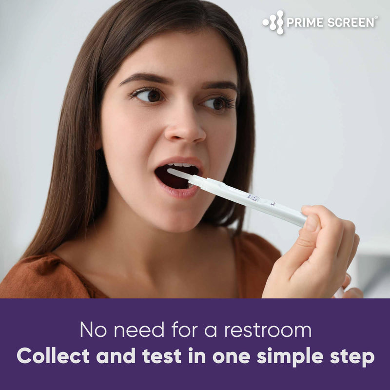 Prime Screen¬Æ T-Swab Cotinine (COT) Oral Fluid Test- Saliva Nicotine Smoking Test‚Äì One-Step Nicotine Detection [5 Pack]