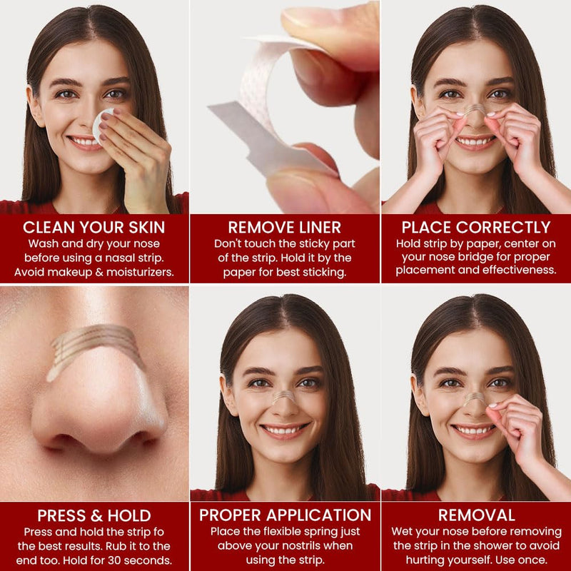 Extra Strength Nasal Strips - Pack of 100 Tan Nose Strips to Improve Snoring - Helpful to Improve Sleeping, Nasal Congestion Due to Cold and Allergies Extra Strength - BeesActive Australia