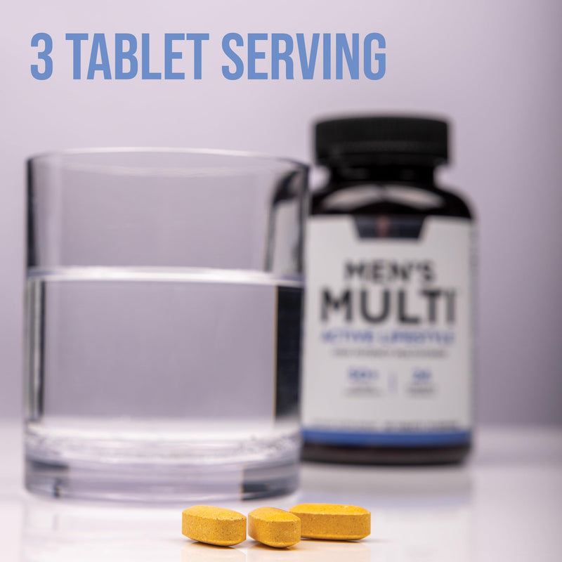 Rule 1 Proteins Men's Daily Multi, 90 Tablets, 30 Day Supply | Vitamins, Essential Minerals, Superfoods, Digestive Enzymes, Amino Acids, & Antioxidants for Active Lifestyles 90 Count (Pack of 1)