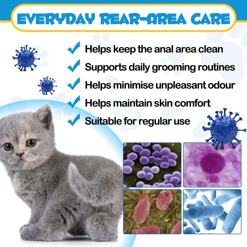 Cat Anal Gland Spray - Aloe and Chamomile Support Anal Spray to Relieve Discomfort and Odor Control, Cat Mild Anal Support, Quickly Relieve Anal Irritation and Itching, Cat Spray Odour Remover