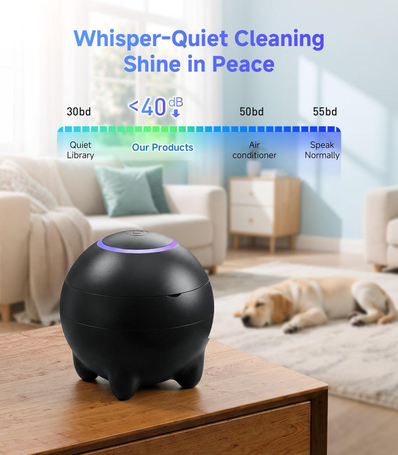 Ultrasonic Jewelry Cleaner Machine, 45KHz Retainer Cleaner Ultrasonic Professional for Aligner, Mouthguard, Ring, Earrings Sterling Silver Deep Cleaner with 4 Modes, Low Noise, 304Stainless Steel Tank Black