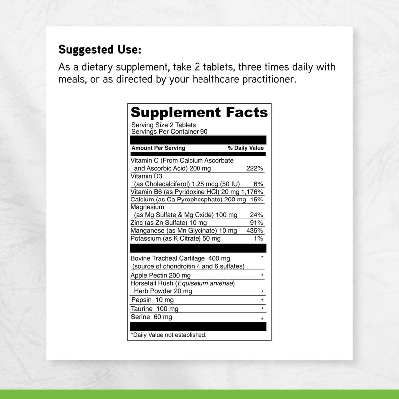 DAVINCI Labs Disc Discovery - Support Spinal Health & Back Function - with Vitamin C, Vitamin D3, Bovine Tracheal Cartilage, Apple Pectin & Horsetail Powder - Gluten-Free - 180 Capsules