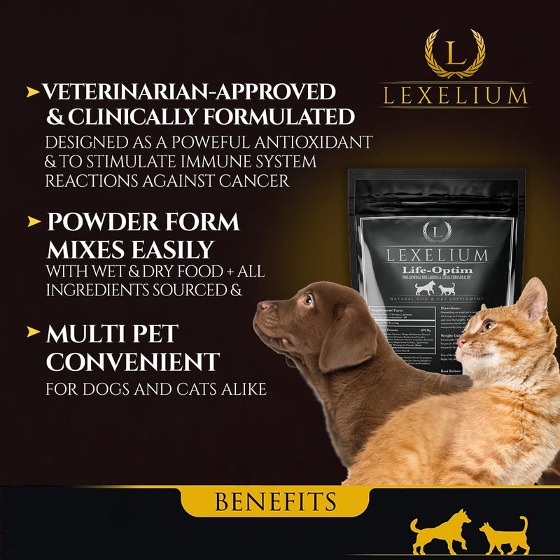 Life-Optim Terminal Illness Support Blend for Dogs and Cats | 100% Natural Supplement Powder | Designed to Extend and Improve Quality of Life | 200 Gram Powder Bag - PawsPlanet Australia