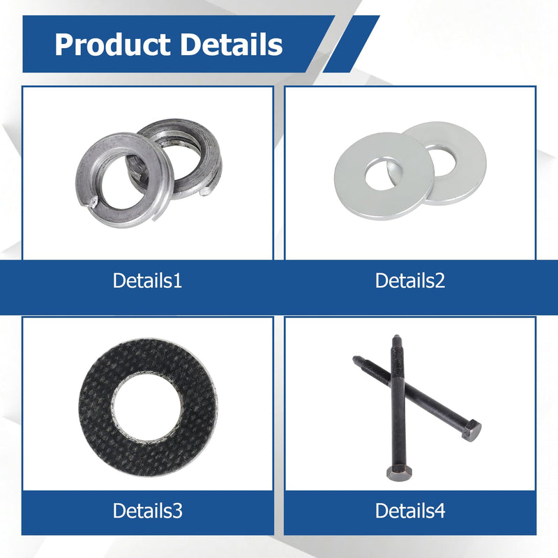 WFLNHB Engine Mount Bolt Kit Repalcement for Rear Mount Sierra Mercruiser Sterndrive Boats R MR Alpha One Gen II & Bravo drives 97934A1