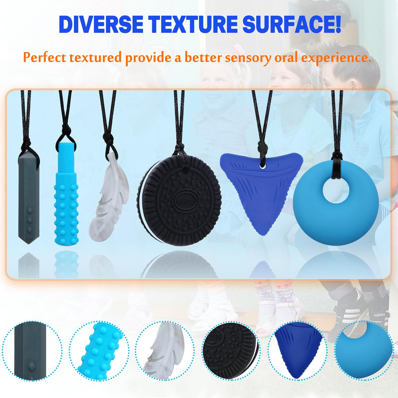 Chew Necklaces for Sensory Kids, Sensory Toys for Kids with Autism, ADHD, SPD, Chewing, Autism Sensory Products Reduce Adult Anxiety Fidgeting - BeesActive Australia