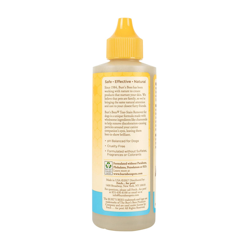 Burt's Bees for Pets Tear Stain Remover for Dogs with Chamomile,2pk, 99.9% Natural Origin Formulas, Dog Tear Stain Remover, Dog Eye Cleaner, 2pk, 4 oz 4 Fl Oz (Pack of 2) - BeesActive Australia