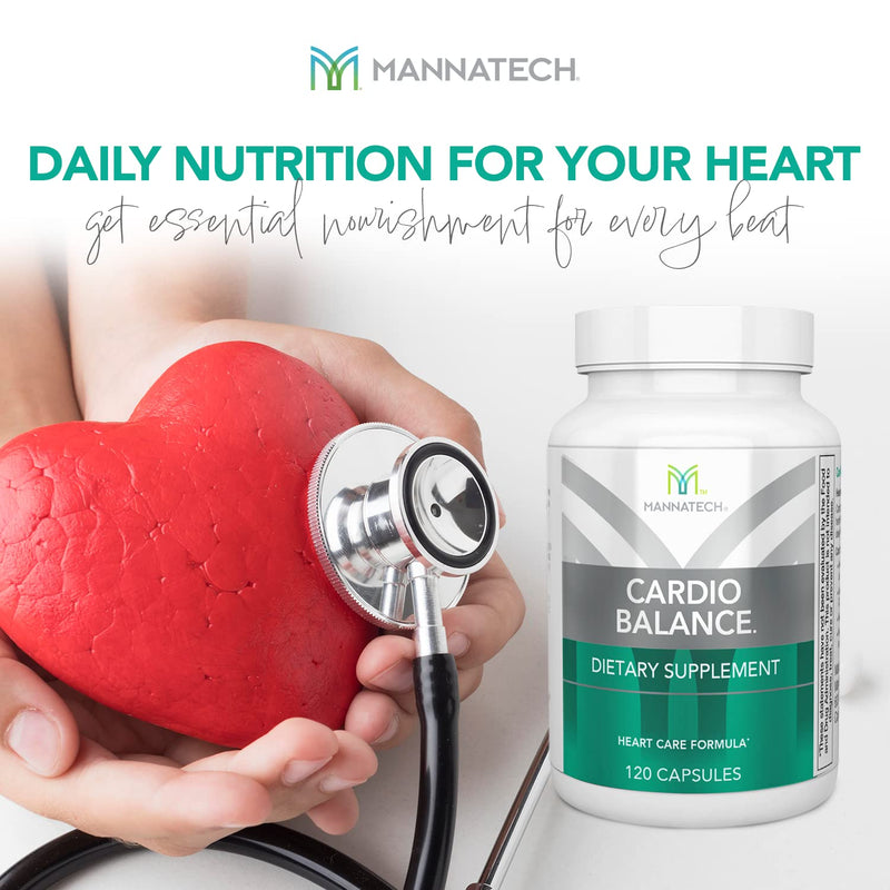 Mannatech - CardioBALANCE® - 120 Capsules | Contains L-Arginine, CoQ10, Folic Acid, Vitamins C, E, B6 and B12, Daily Cardiovascular Wellness Support