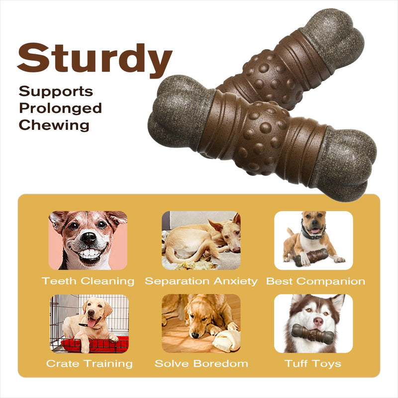 Dog Chew Indestructible Bone Toy for Large Aggressive Chewers Extra-Large Breed Dogs Tough Durable Sturdy Crate Enduring Toys Interactive Boredom Busters Teething Indoor Outdoor Keep Them Busy Gift - BeesActive Australia