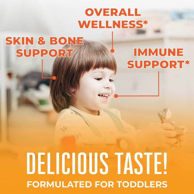 MaryRuth Organics Toddler Vitamin C Drops | USDA Organic Vitamin C Liquid Drops for Toddler | Ages 1-3 Years | Vitamin for Immune Support & Overall Health | Vegan | Non-GMO | Gluten Free | 30 Servings Orange Vanilla 1 Fl Oz (Pack of 1) - BeesActive Australia