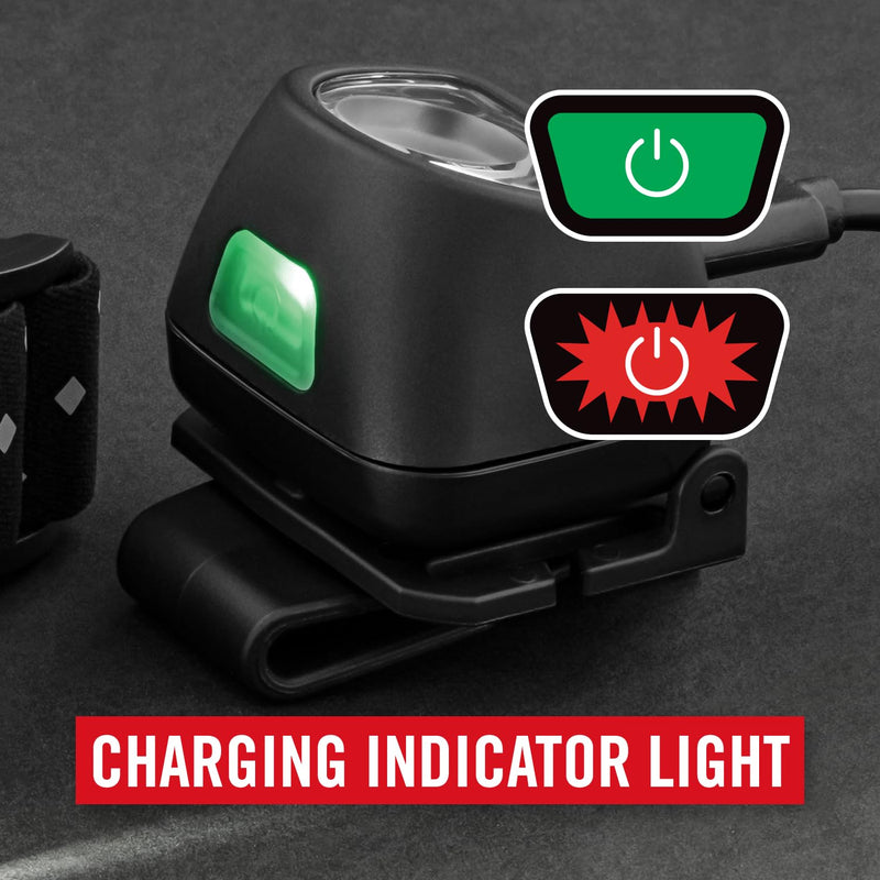 Coast FL1R 435 Lumen Dual Color (White/Red) Rechargeable LED Headlamp, Recharging Accessories Included