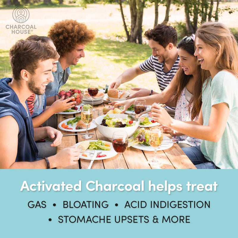 Activated Charcoal Capsules 125 Vegetarian Capsules 320mg - Vegan 100% Pure Coconut Shell Charcoal No Filler 300