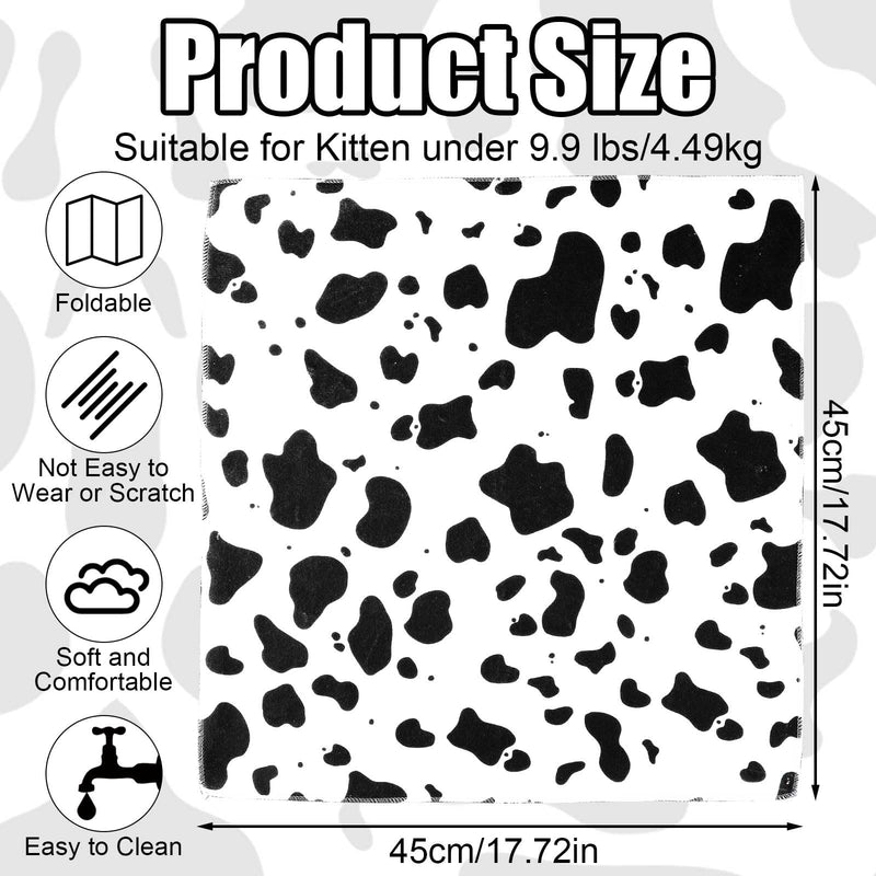 Cat Grooming Wrap, 17.72x17.72in Cat Restraint Wrap for Cutting Nails Self-Adherent Cat Swaddle Fabric Wrap for Nail Trimming Anti-Bite Anti-Scratch Anti-Escape Pet Nail Clipping Supplies - BeesActive Australia