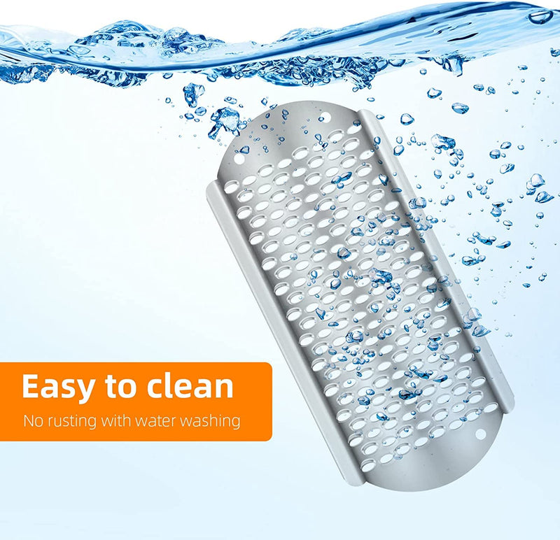 12 Pack Foot File Callus Remover Replacement: Stainless Steel Foot Rasp for Feet Detachable Foot Scrubber Pedicure Tools Hard Skin Remove Big Hole for Wet and Dry Feet Silver 1 Count (Pack of 12) - BeesActive Australia