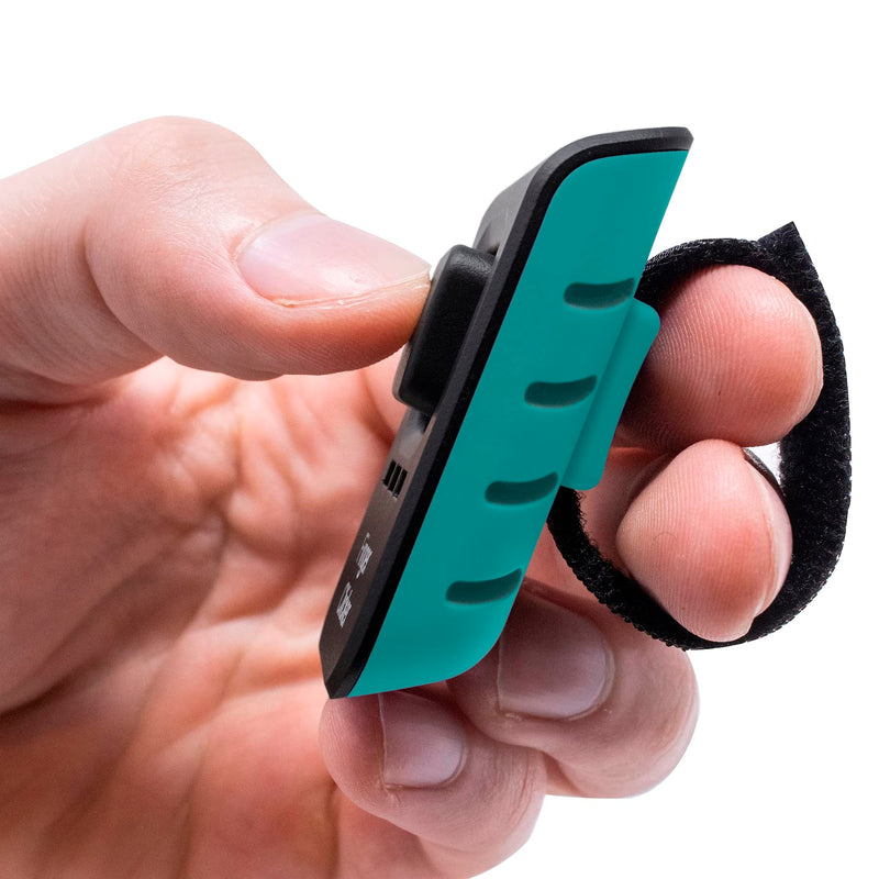 Educator Dog Training Finger Clicker with Audible Sound for Positive Reinforcement, Behavior and Obedience Pet Trainer, Teal - BeesActive Australia