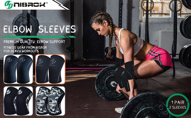 Knee Sleeves (1 Pair), 7mm Neoprene Compression Knee Braces, Great Support for Cross Training, Weightlifting, Powerlifting, Squats, Basketball and More Camo Gray Small - BeesActive Australia