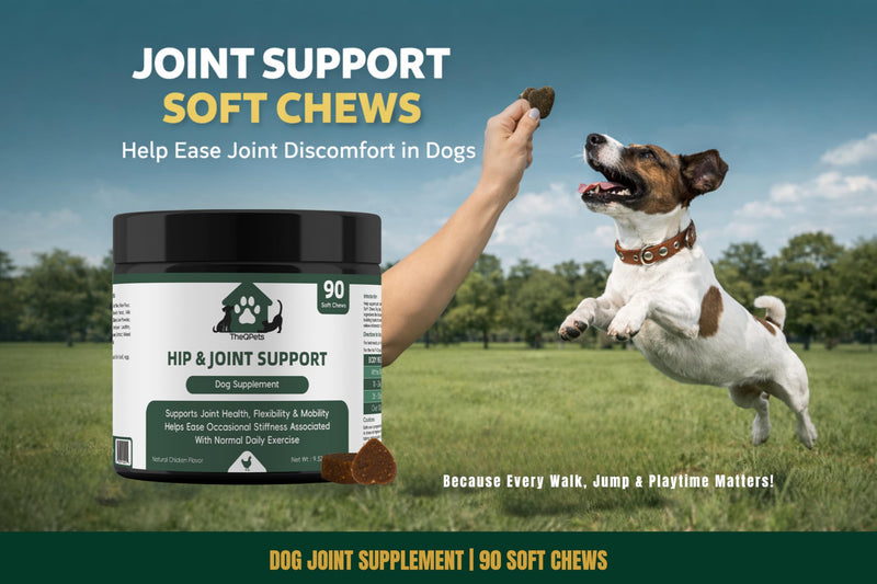 Dog Joint Supplement Chews - Glucosamine 600mg MSM 300mg Chondroitin Turmeric Green Lipped Mussel Collagen - Hip and Joint Chews for Senior & Active Dogs All Breeds - 90 Soft Chews Chicken