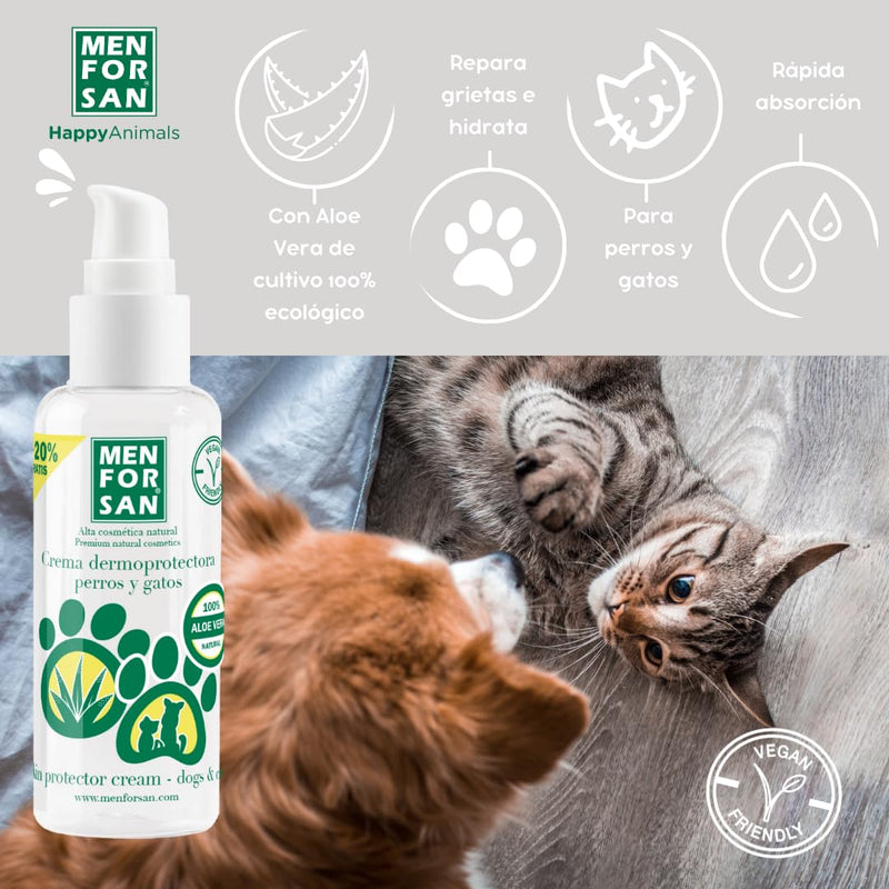 MENFORSAN skin-protecting moisturizer for dogs and cats 60 ml, with 100% natural aloe vera from controlled organic cultivation - BeesActive Australia