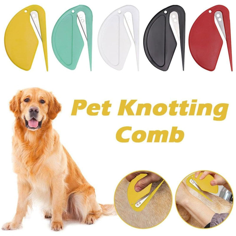 6 Pcs Colorful Knotting Comb for Cats, Grooming Combs, Pet Knotting Comb for Dog, Pet Hair Removal Tool, Cat Matted Fur Remover Sets, Grooming, Cat Combs - BeesActive Australia