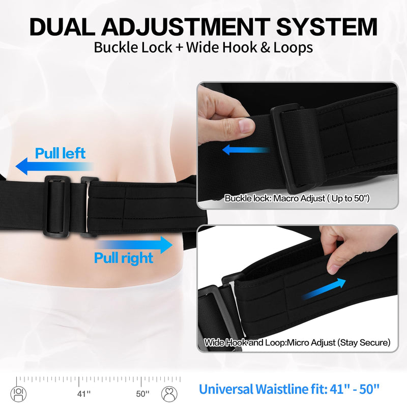 Swim Belt for Adults, Adjustable Flotation Belt,Water Aerobics Belt with Zippered Pocket,3-Section EPE Bouovancy Floating Belt for Aqua Jogging,Pool Exercise Equipment Hoop & Loop