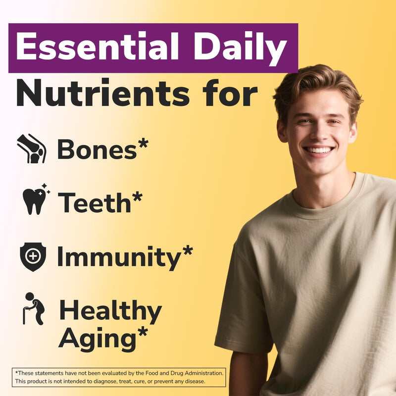 Vitalibre Calcium Supplements for Women, 120 Coated Tablets | Calcium 1200 mg with Vitamin D3 5000IU, Bone Strength Density, Enhanced Absorption Stomach - Friendly Gentle 120 Count (Pack of 1)